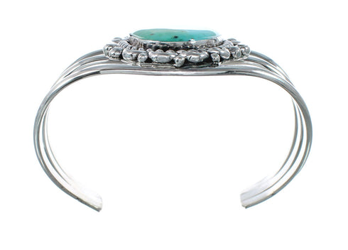 Genuine Navajo Large Turquoise Sterling Silver Cuff Bracelet NN20521